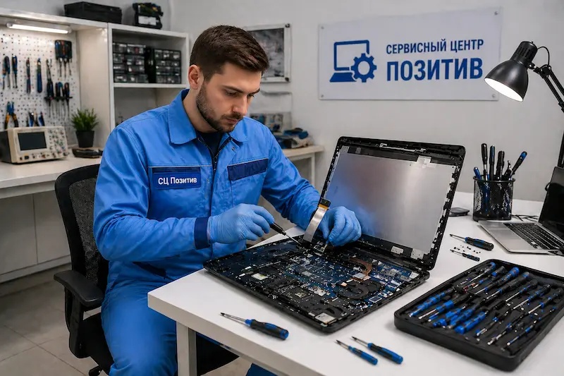 Замена шлейфа матрицы ноутбука в Верхней Пышме