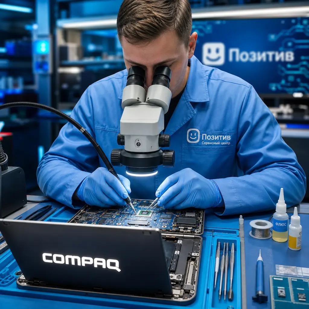 Замена видеокарты ноутбука Compaq в Верхней Пышме