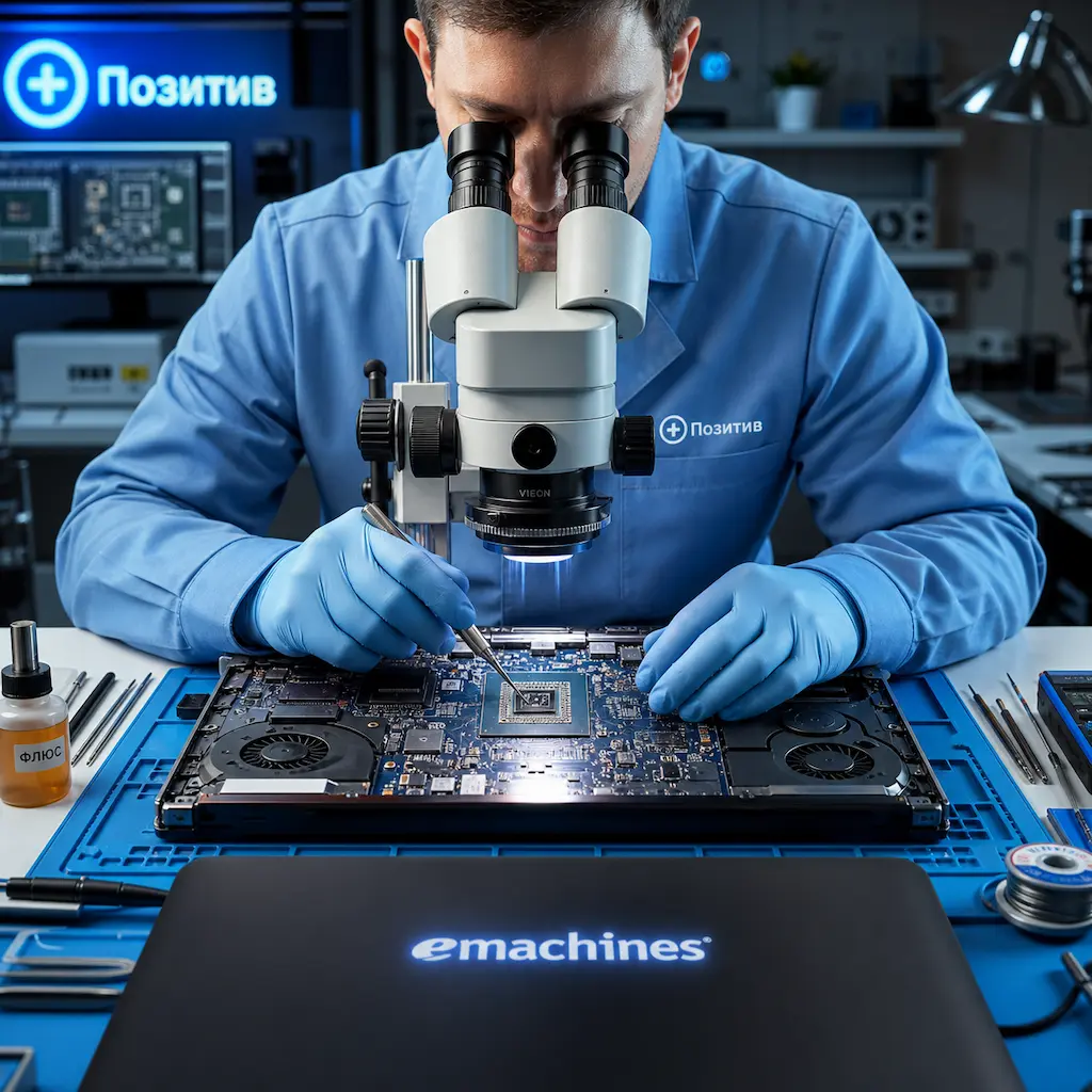 Замена видеокарты ноутбука Emachines в Верхней Пышме