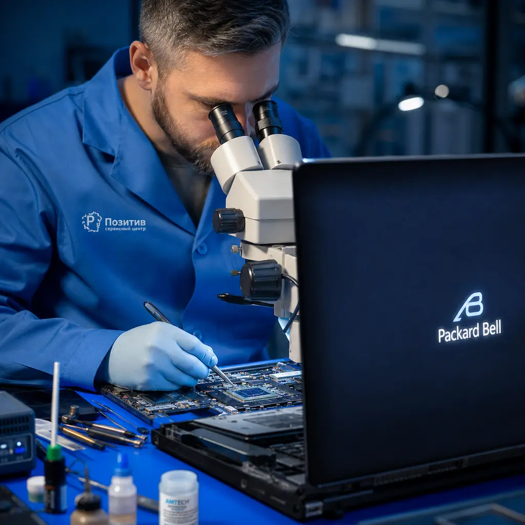 Замена видеокарты ноутбука Packard Bell в Верхней Пышме