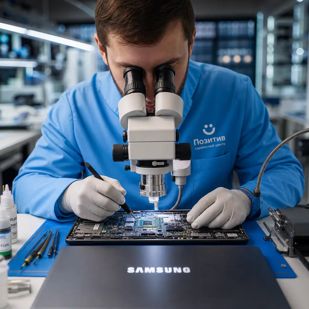 Замена видеокарты ноутбука Samsung в Верхней Пышме