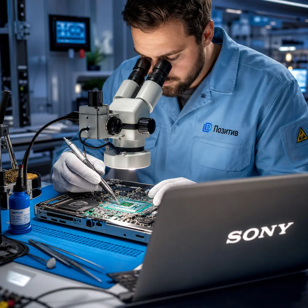 Замена видеокарты ноутбука Sony в Верхней Пышме