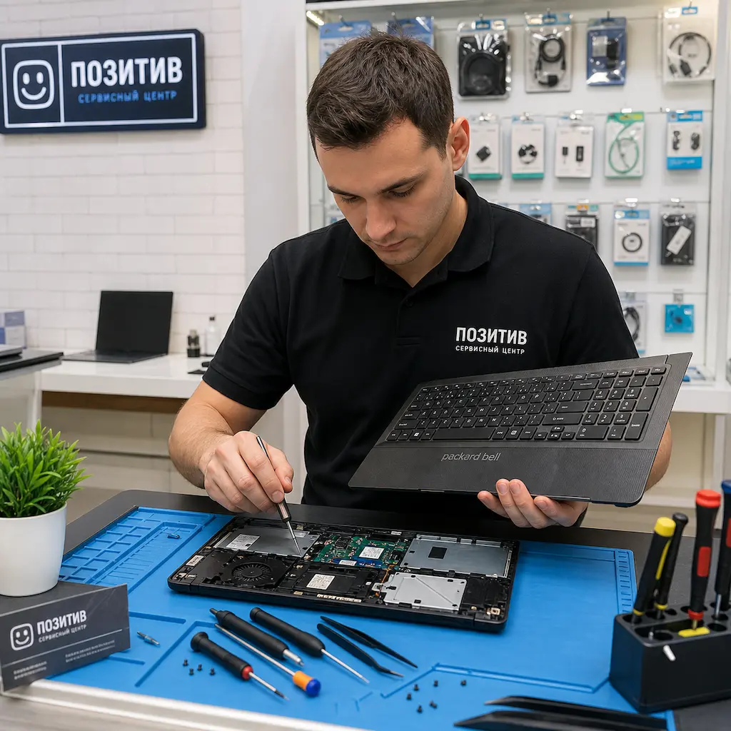 заменить клавиатуру на ноутбуке Packard Bell в Верхней Пышме