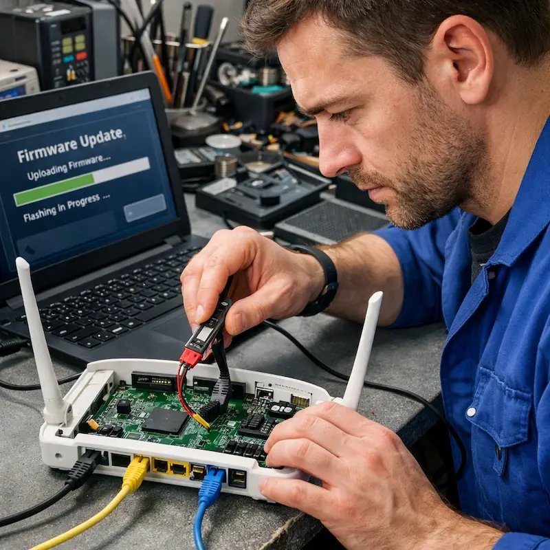 Обновление прошивки роутера в Пышме