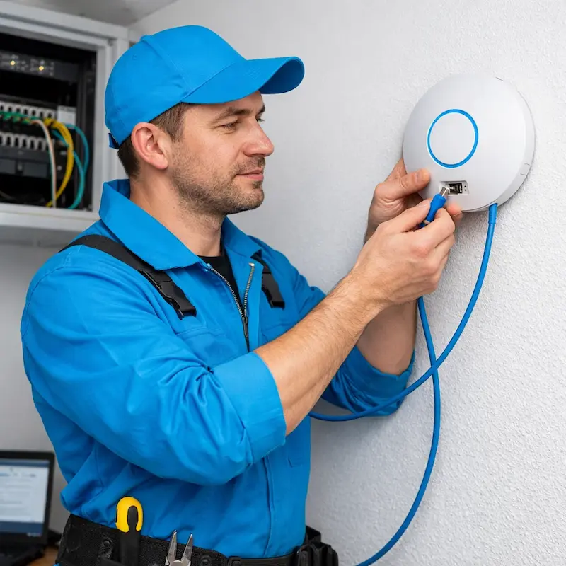 Подключение точки доступа в Пышме