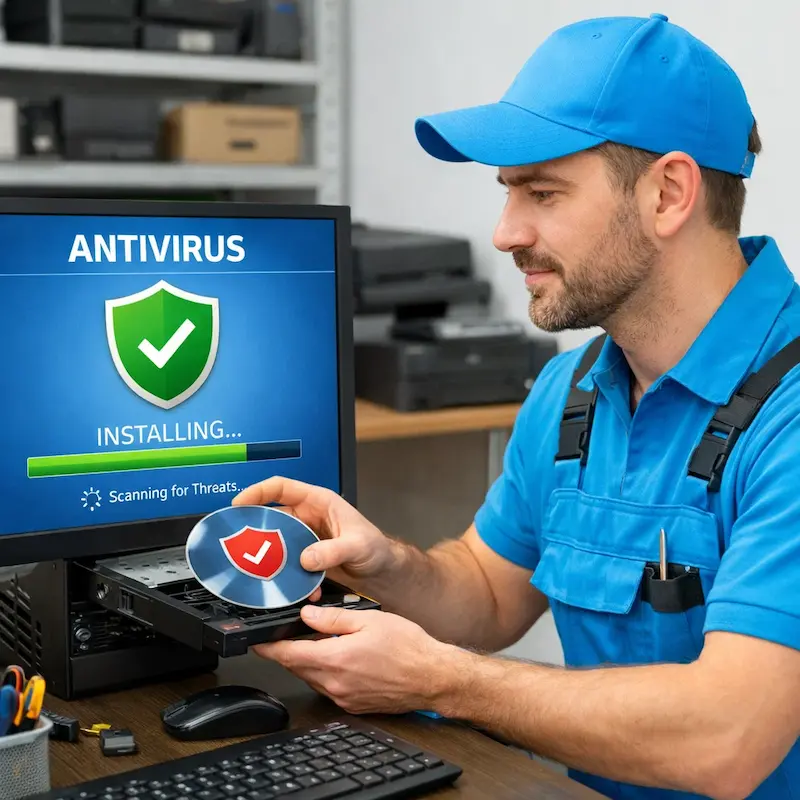 Установка антивируса в Пышме на дому