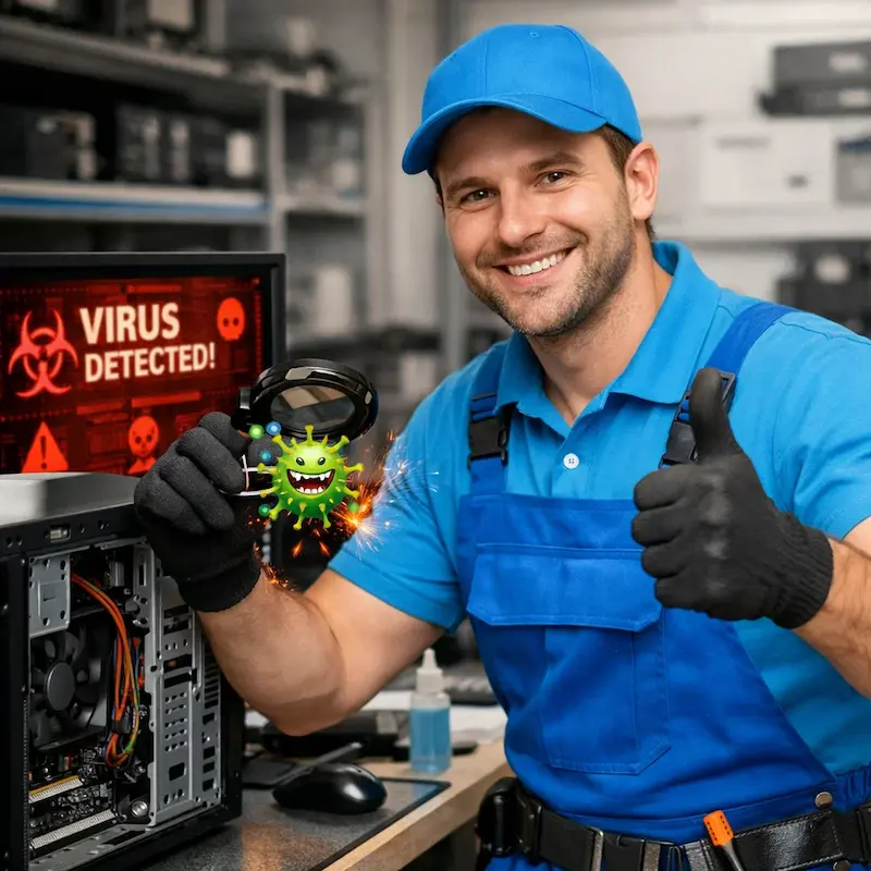 Удаление вирусов с компьютера в Пышме